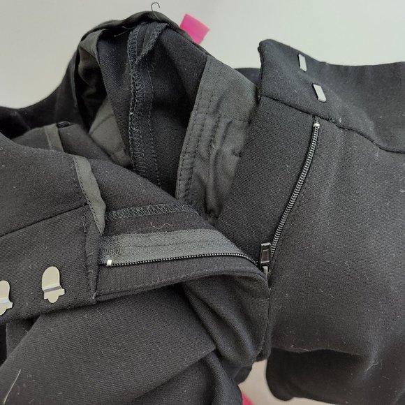 Vince Camuto Pants 4 Black Flat Front Mid Rise Stretch Nylon Blend - Picture 6 of 8